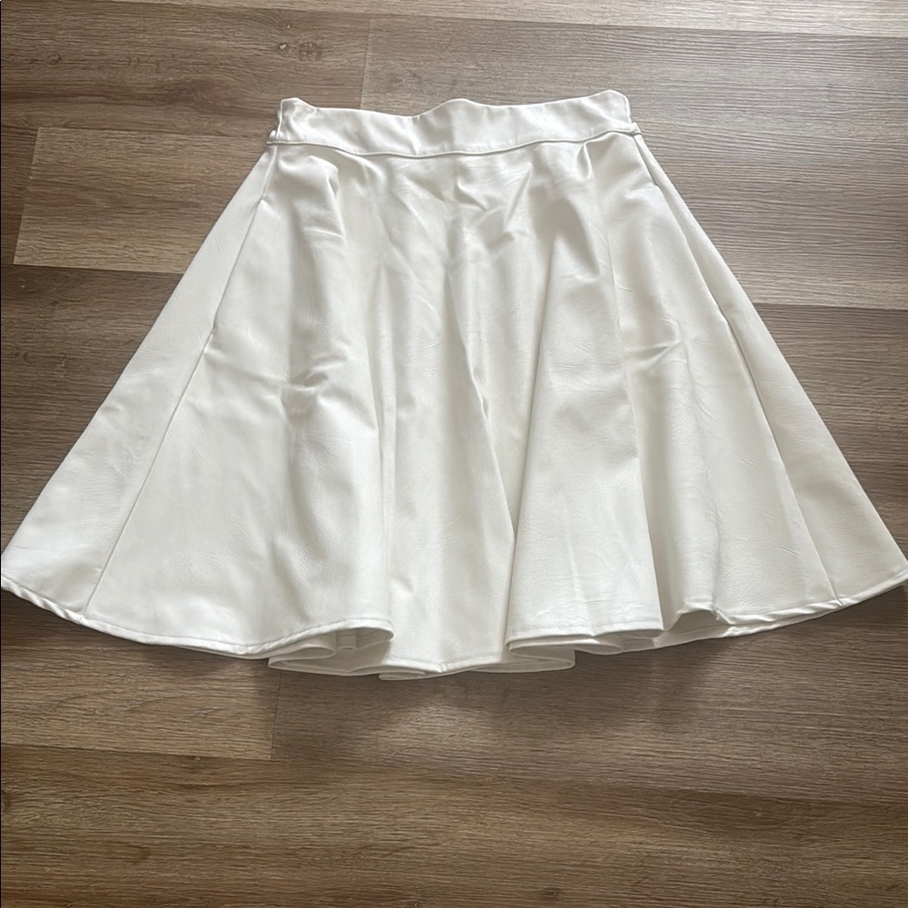 Philharmonie by grace faux leather skater skirt